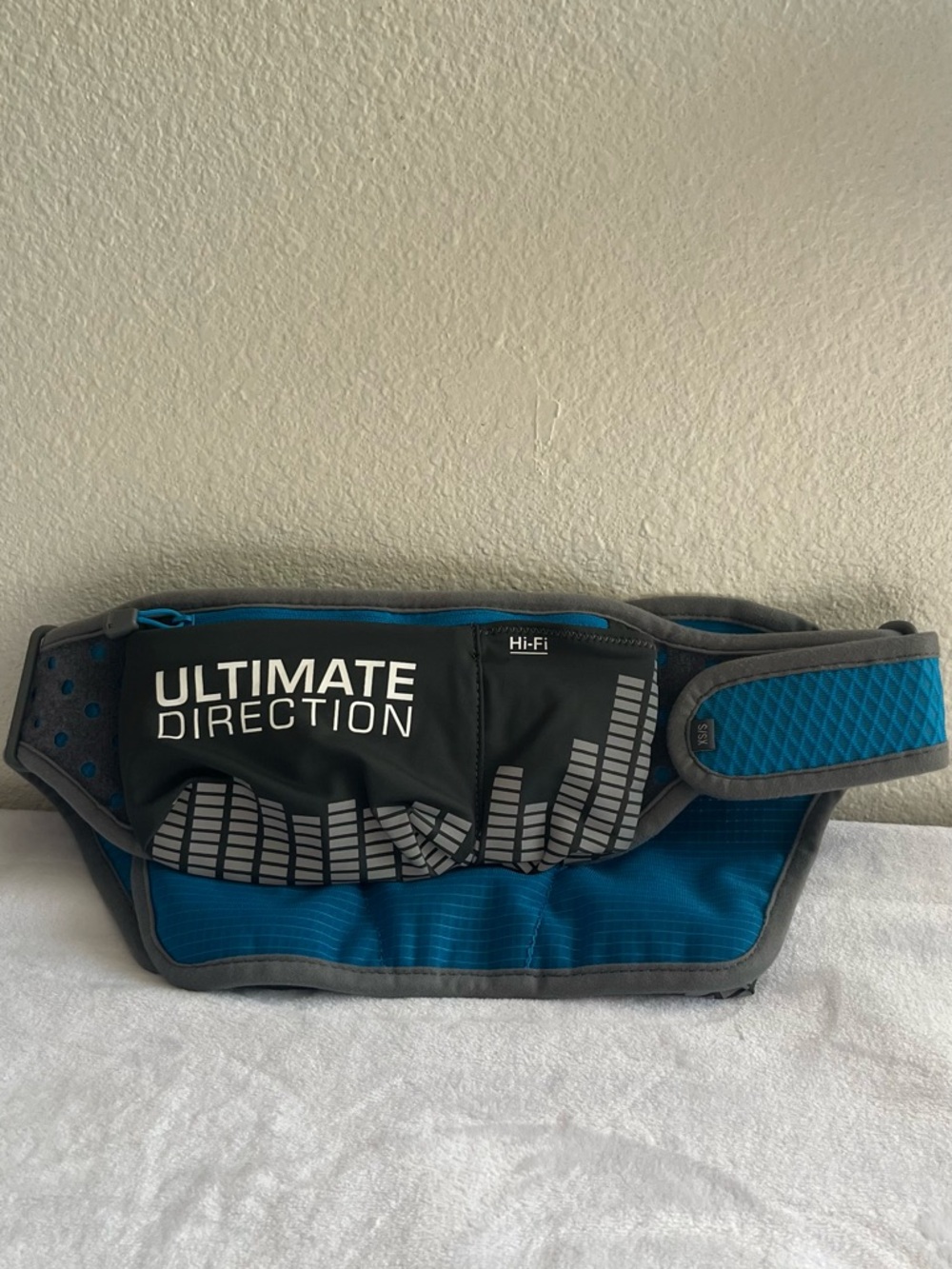 Ultimate Direction Hi-Fi Running Belt in Teal/Gray